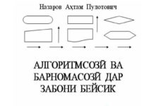 Китоби Алгоритмсози ва барномасози дар Бейсик, А. Назаров Алгоритмсози барномасози дар забони барномасозии бейсик